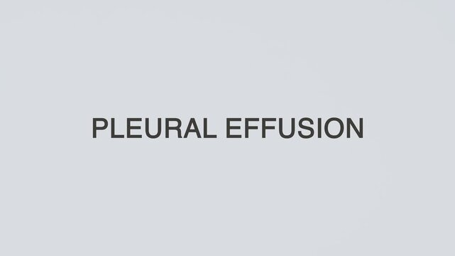 Pleural effusion stethoscope concept illustration illustrative word text medicine diagnosed with hand holding stethoscope on white background for lung fluid and medical awareness