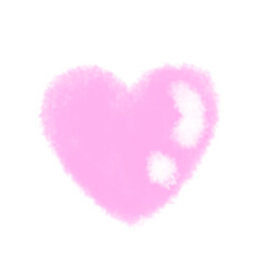 pink heart made of paper