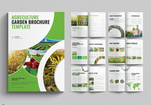 Agriculture Garden Brochure Template