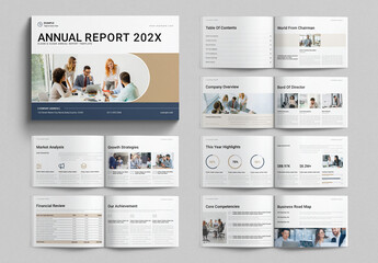 Annual Report Template Landscape