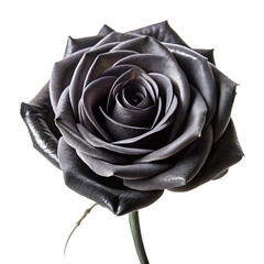 white rose on black
