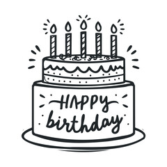 Celebrate a joyful birthday with cake and candles for all occasions