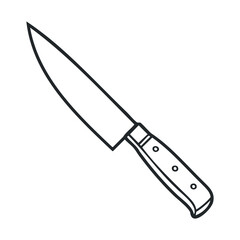 Obraz premium Kitchen knife for culinary preparations and food preparation tasks