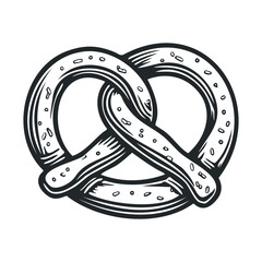 Unique pretzel design for culinary branding and event decoration