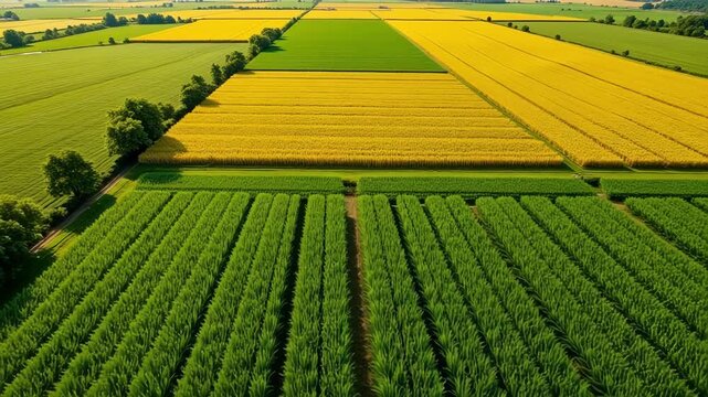 green rice field