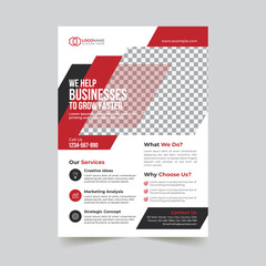 Corporate modern business flyer template design