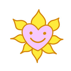 Flower cartoon character