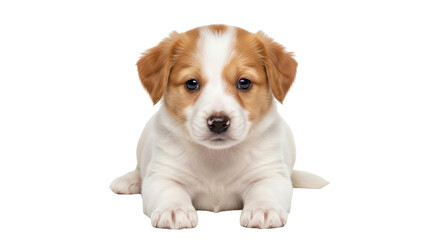 Isolated Cute Jack Russell Puppy