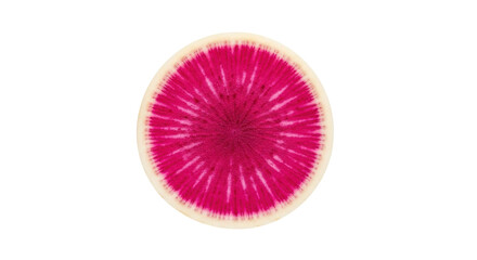 Isolated Watermelon Radish Slice