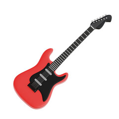 Electric Guitar 3D Icon