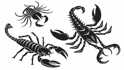 Illustration of scorpions