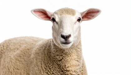 Fototapeta premium sheep isolated on white background