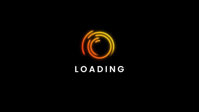 Round Circular Loading Bar Animation