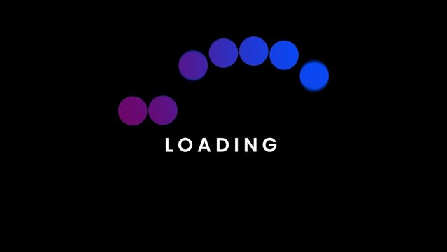 Minimal Flat Gradient Loading Bar