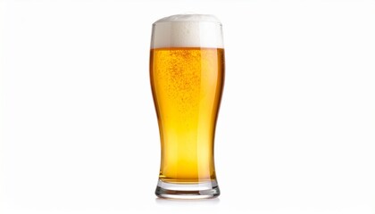glass of beer isolated