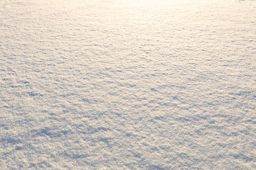 ground covered with snow, snow-covered field in winter