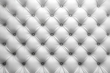 Fototapeta premium White tufted upholstery, diamond pattern