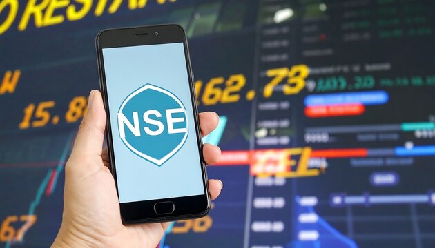NSE Stock Market App on Phone. (4)