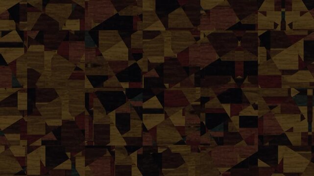 Wooden textured pixel shifting animation background video 