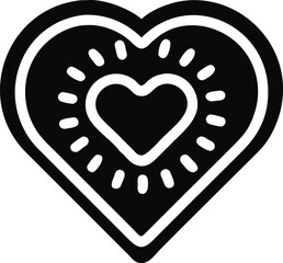 Vector red heart shaped cookies and chocolate candy gift for Valentine's day