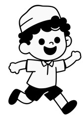 running muslim kids