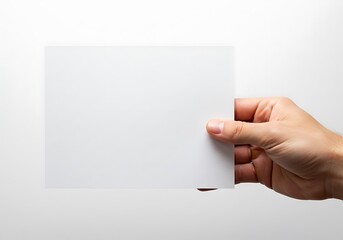Obraz premium Holding the Blank Page