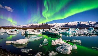 Northern Lights Iceland Glacier Lagoon