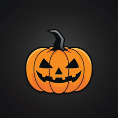 halloween pumpkin vector illustration