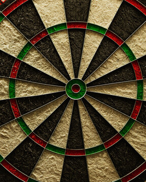 Dartboard close up