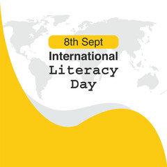 International literacy day, 8th sept international literacy day social media post design