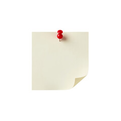 Minimalist reminder composition featuring an isolated memo note pinned against nothingness