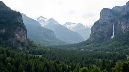 Obraz premium view from the top of the mountain