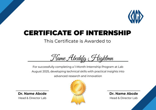 Certificate of Internship