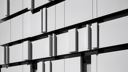  Bold Minimalism – Black & White Architectural Facade