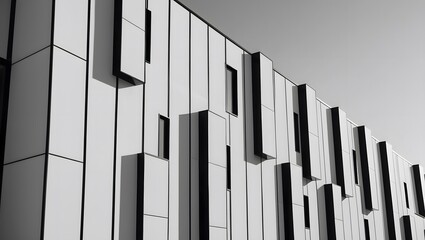  Bold Minimalism – Black & White Architectural Facade