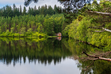 The Boat Shed at Loch Farr, Inverness, Scotland, UK