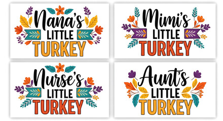 Four Thanksgiving sayings for grandmothers aunts and nurses nana mimi
