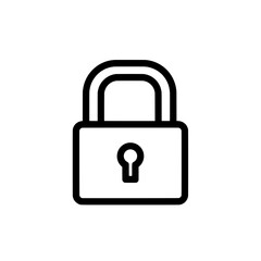 Secure your data with this modern and professional lock icon, symbolizing protection and safety for digital and physical assets.