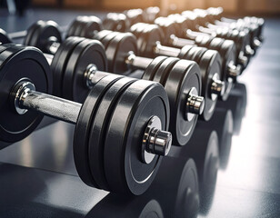 dumbbell on a white background