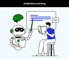 AI Machine Learning Illustrations