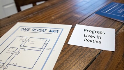 Motivational conceptual visuals featuring inspirational texts on wood surface