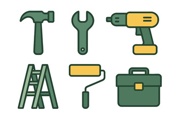 Construction and repair tools collection