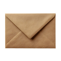 Brown kraft paper envelope on black background simple mail correspondence