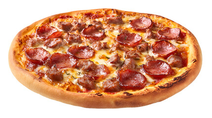 Delicious Meat Lovers Pizza Sausage Pepperoni Cheese