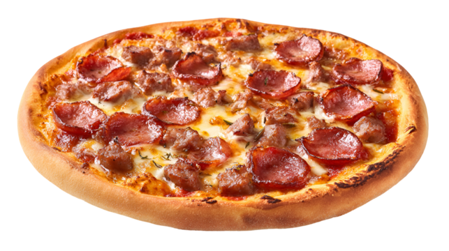 Delicious Meat Lovers Pizza Sausage Pepperoni Cheese