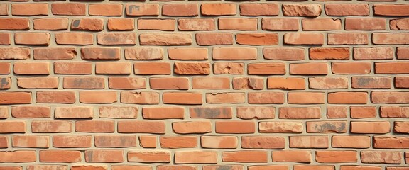 Fototapeta premium Timeworn brick wall texture, weathered stone, aged surface, building, stone wall texture