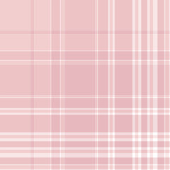 Soft Pastel Pink Plaid Pattern - Seamless Delicate Tartan Texture for Romantic and Feminine Backgrounds