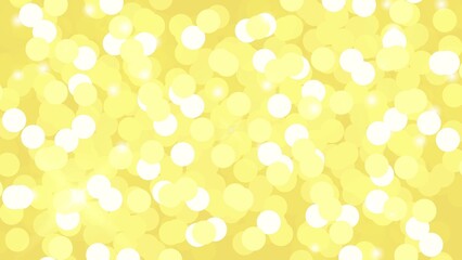 Abstract Yellow Bokeh Lights Background	
