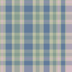 Subtle Blue and Beige Pattern - Seamless Neutral Checkered Textile Background for Calm Design