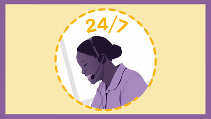 Smiling Customer Service Representative with Headset 6.